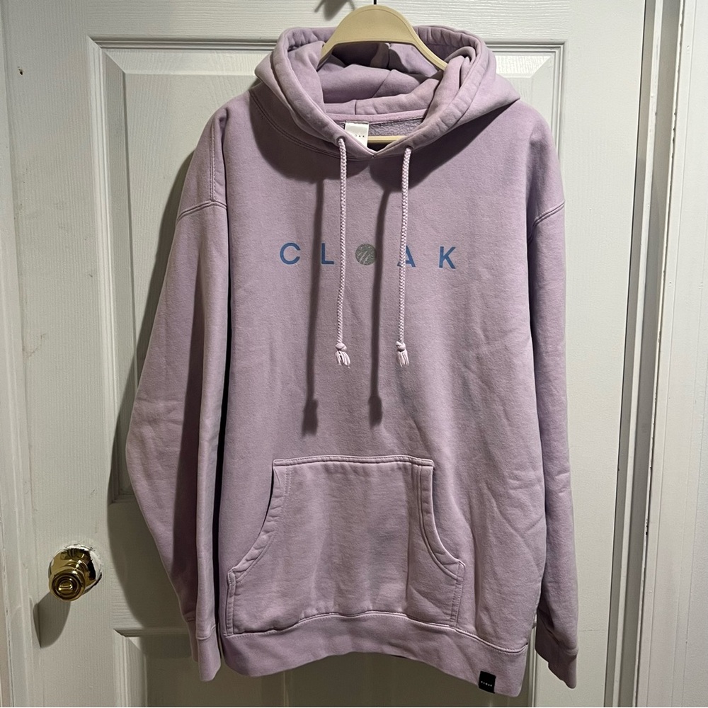 CLOAK Lavender Hoodie with Anime Design